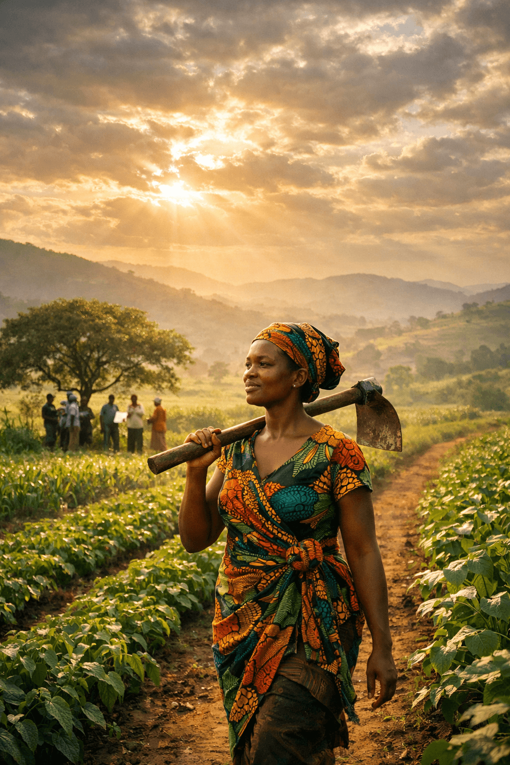 Structured field activity with agricultural teams and farmers